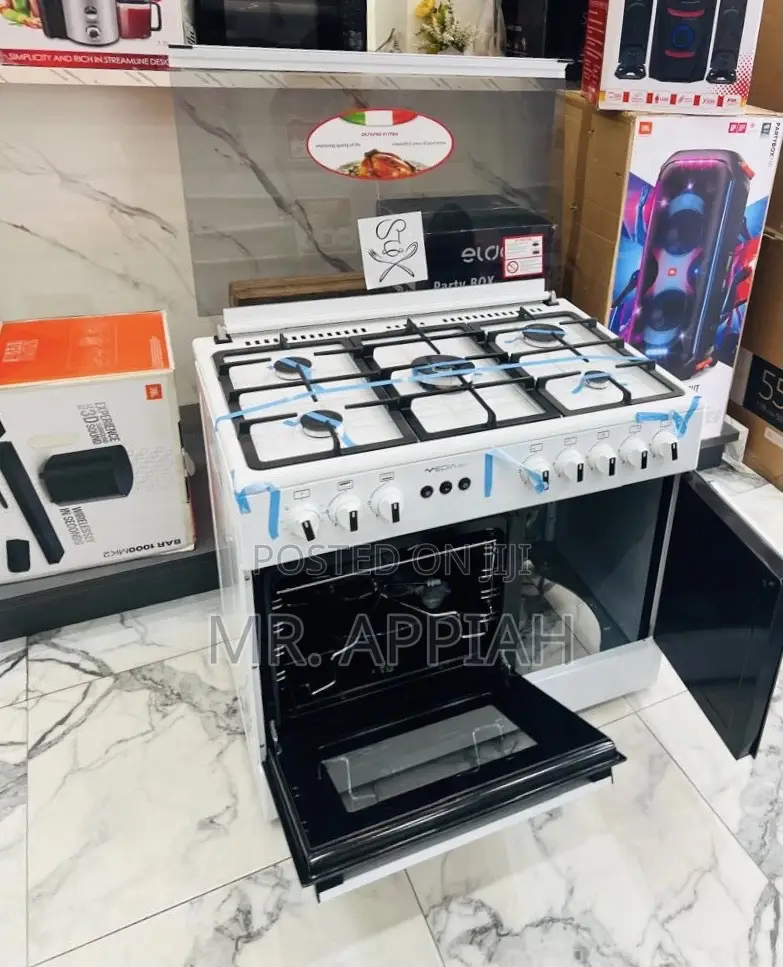Choose Affordable Mideatech 5 Gas Burner With Grill(White) 