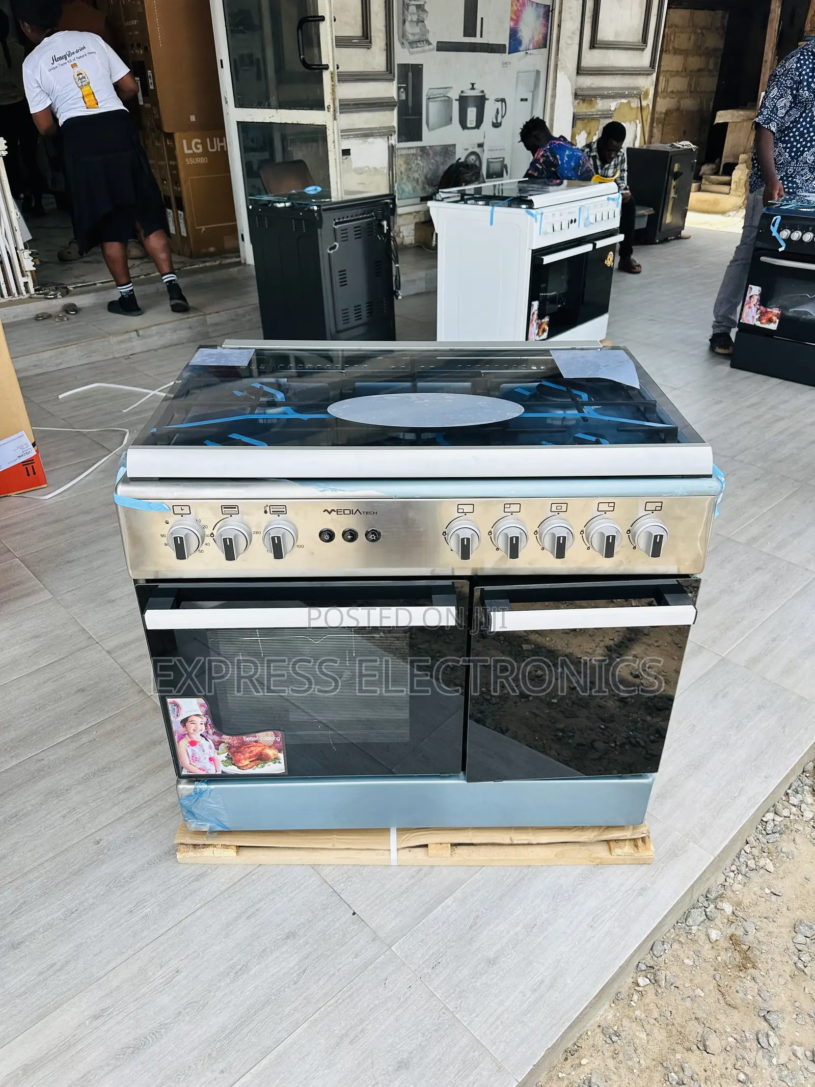 Shop the New Sliver Midea Tech Gas Cooker Oven Oven Grill 5b 60/90