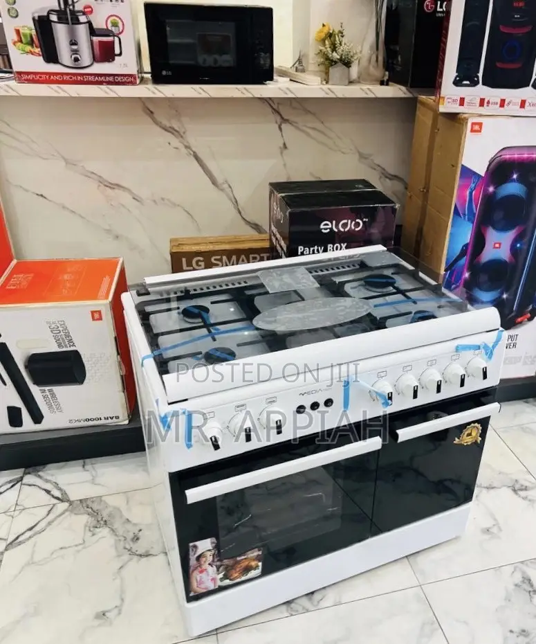 Check Out Classic Mideatech Gas Oven 5 Burner With Grill 