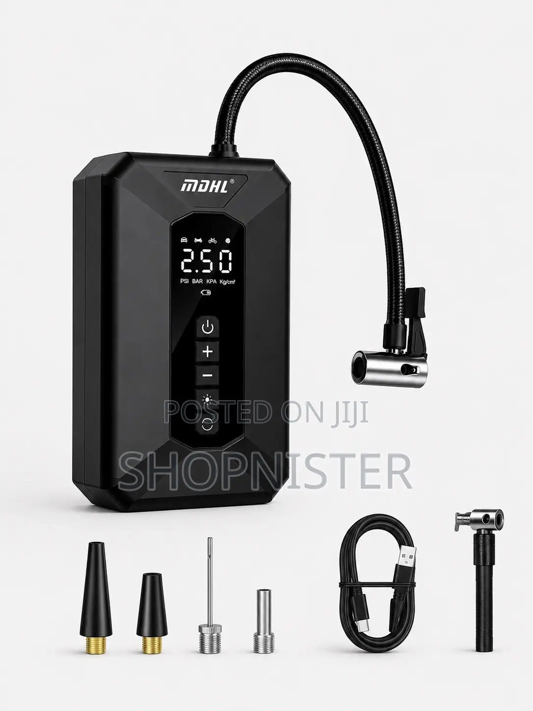 Portable Digital Tyre Inflator Rechargeable
