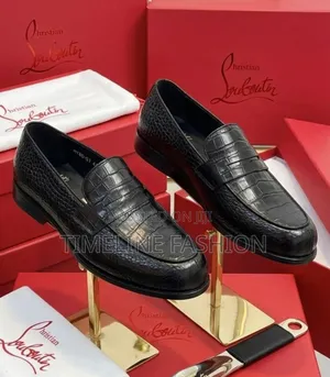 Genuine Leather Christian Louboutin Classic Men's Shoes