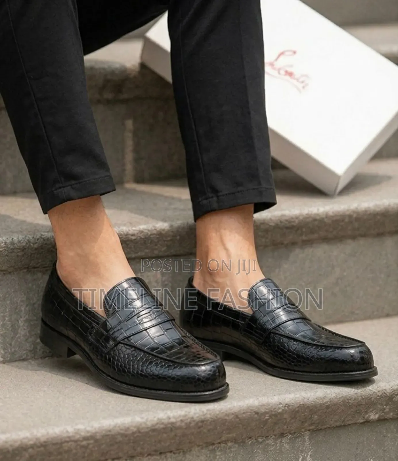 Genuine Leather Christian Louboutin Classic Men's Shoes
