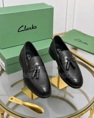 Clark's Ring My Bell Men's Stylish Leather Shoes Size 39 46 Black