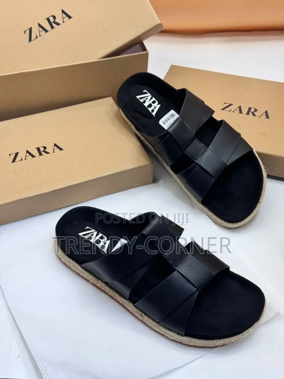 Zara Flat Sandals ( Crossed-Strap )
