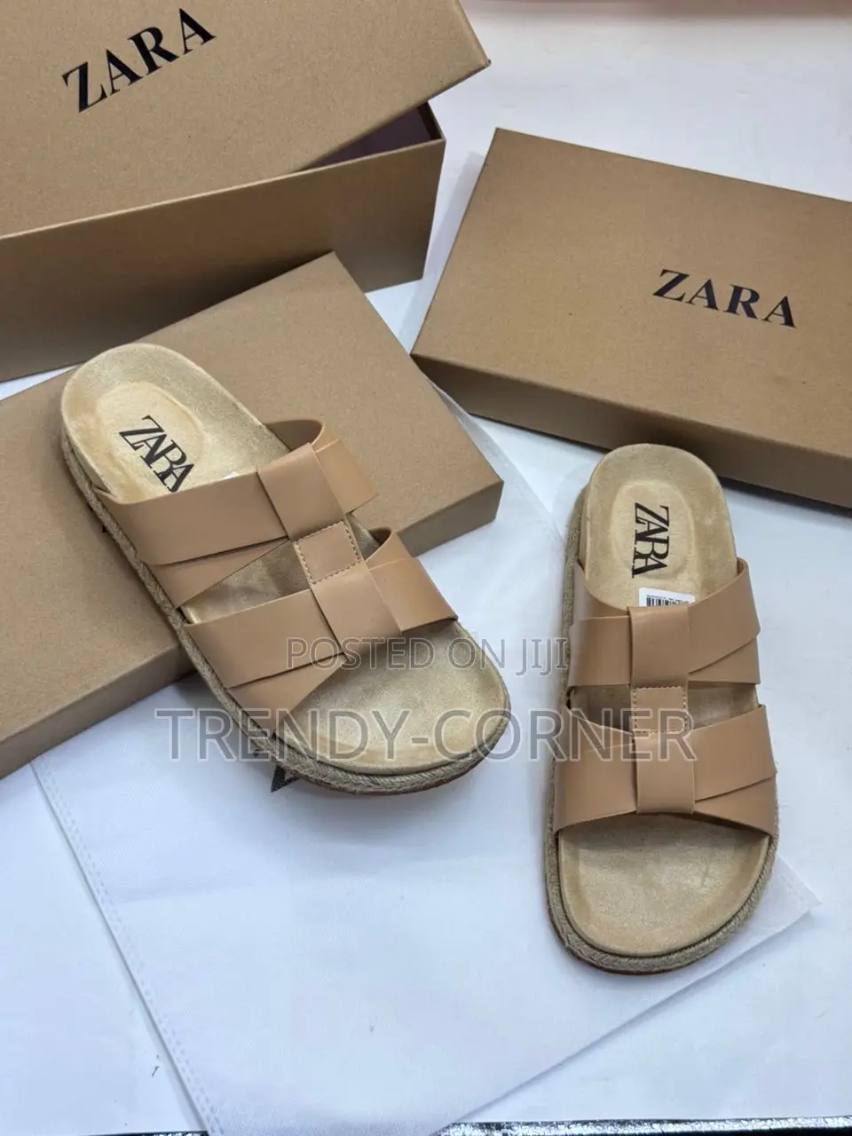 Zara Flat Sandals ( Crossed-Strap )
