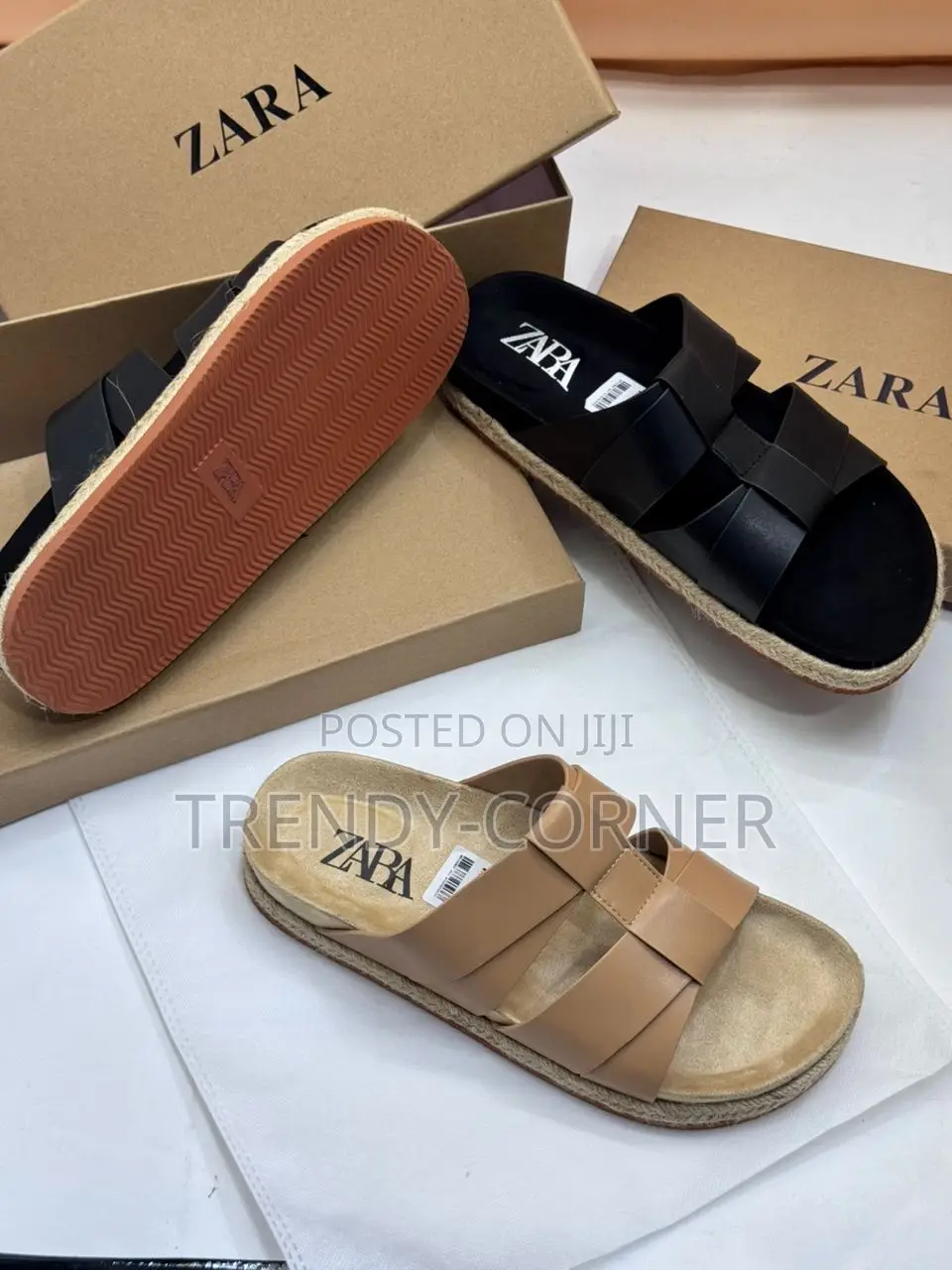 Zara Flat Sandals ( Crossed-Strap )