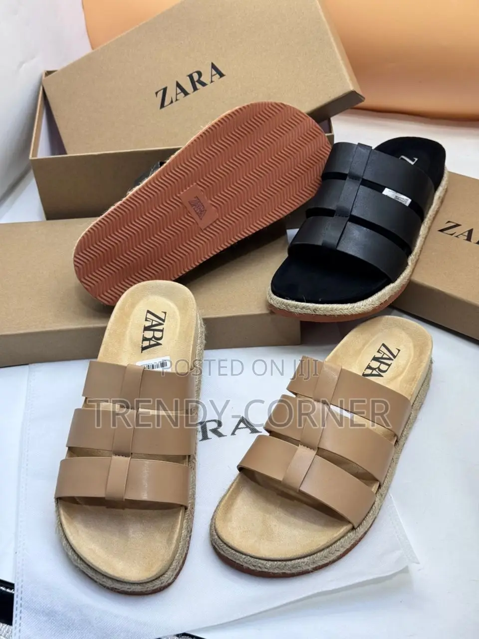 Zara Flat Sandals ( Crossed-Strap )