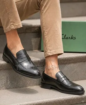 Brand New Men's Formal Dressing Clark's Leather Loafers Shoes