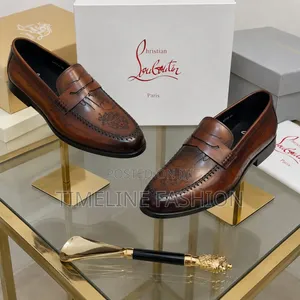 Authentic Leather Christian Louboutin Luxury Men's Shoes