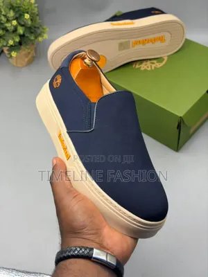 Navy Blue Timber Land Easy Fix Sleek Sneakers