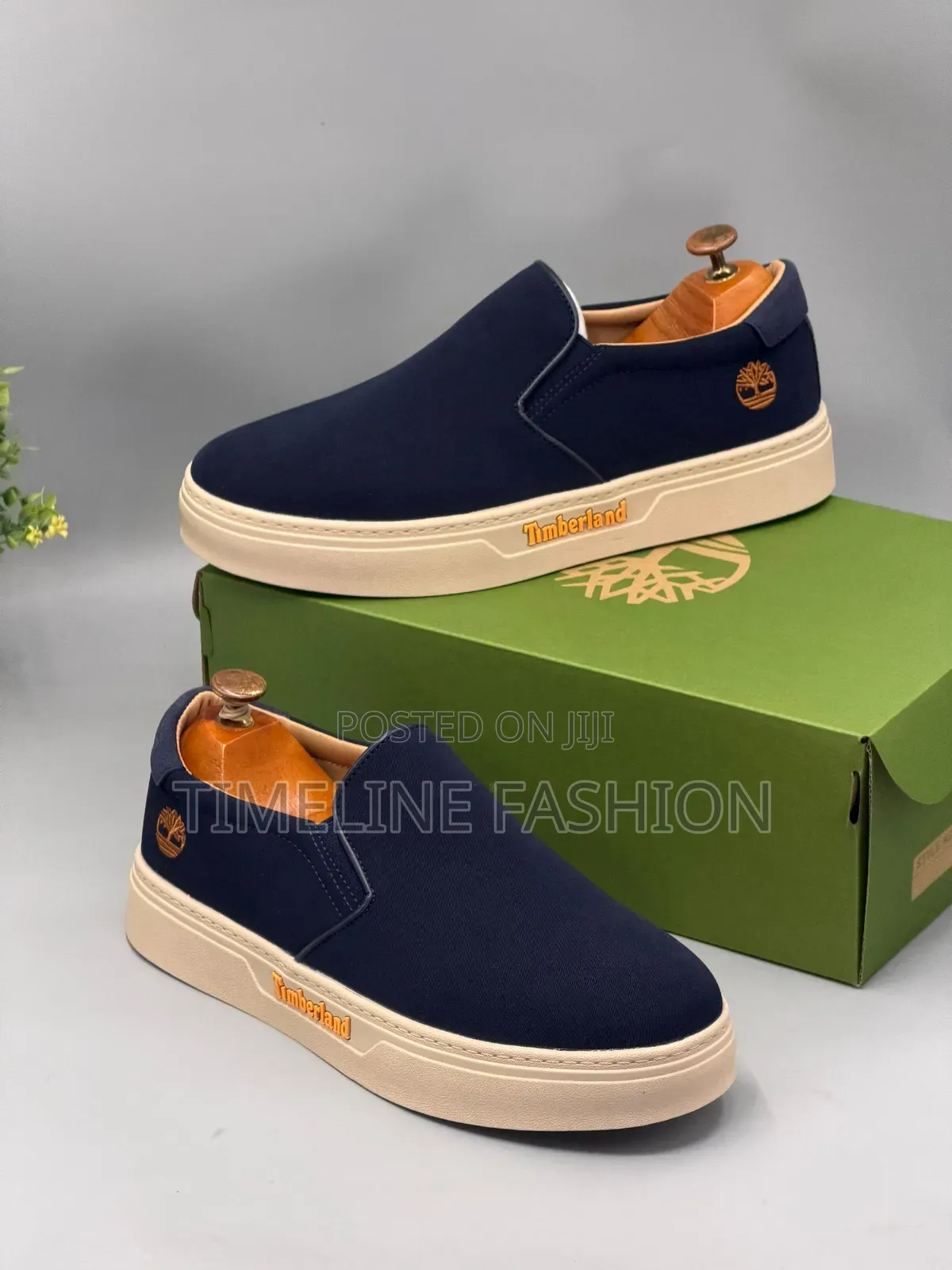 Navy Blue Timber Land Easy Fix Sleek Sneakers