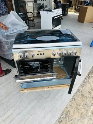 Hot  Deal on Midea Tech Gas Cooker Oven 5burner 60/90 Silver