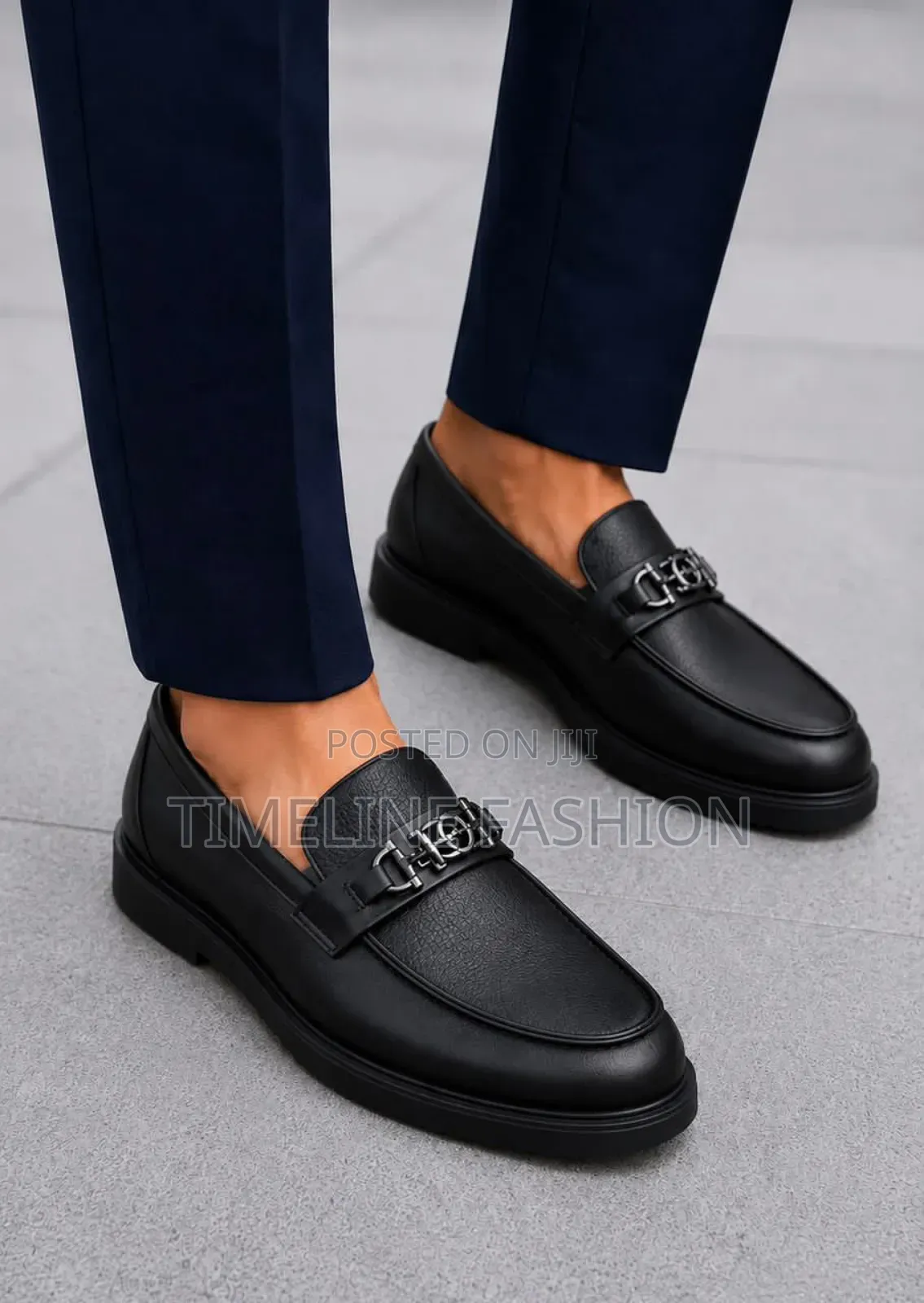 All Black Berluti Executive Men's Leather Loafers