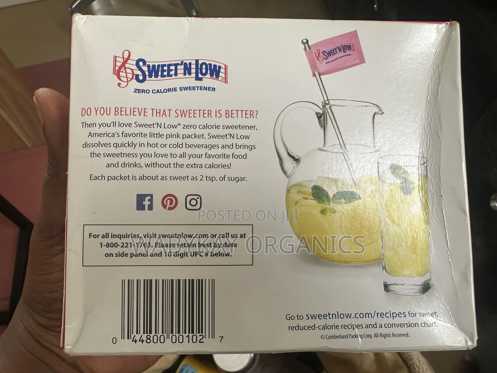 Sweet N Low,Zero Calorie Sweetener. 100packs