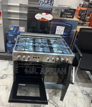 High Quality Mideatech Auto Rotisserie 5 Gas Oven Cooker(Gray)