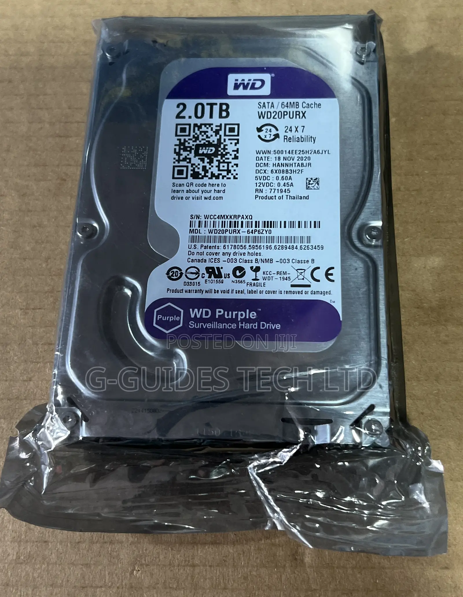 2tb Wd Purple Surveillance Hard Drive