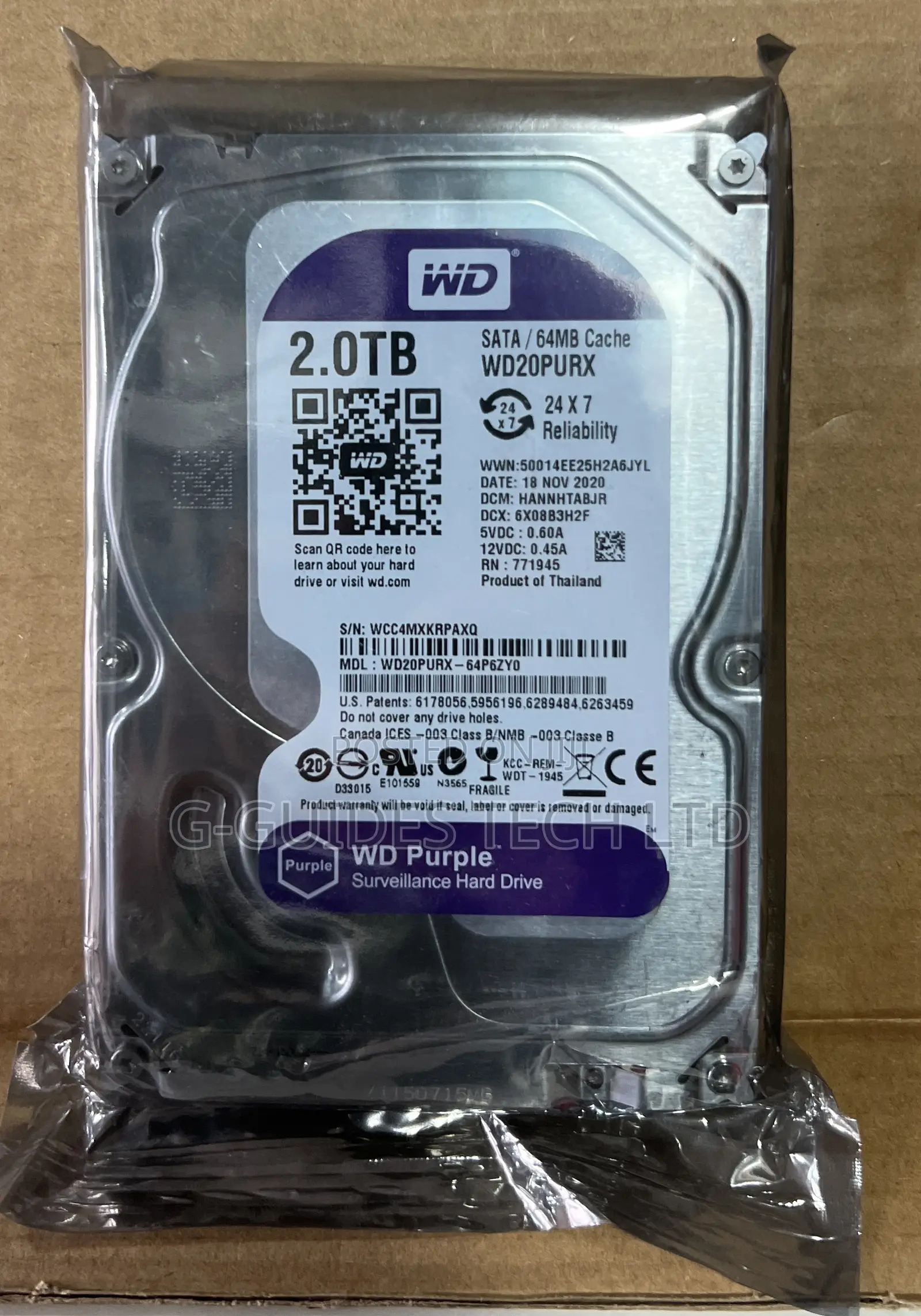 2tb Wd Purple Surveillance Hard Drive