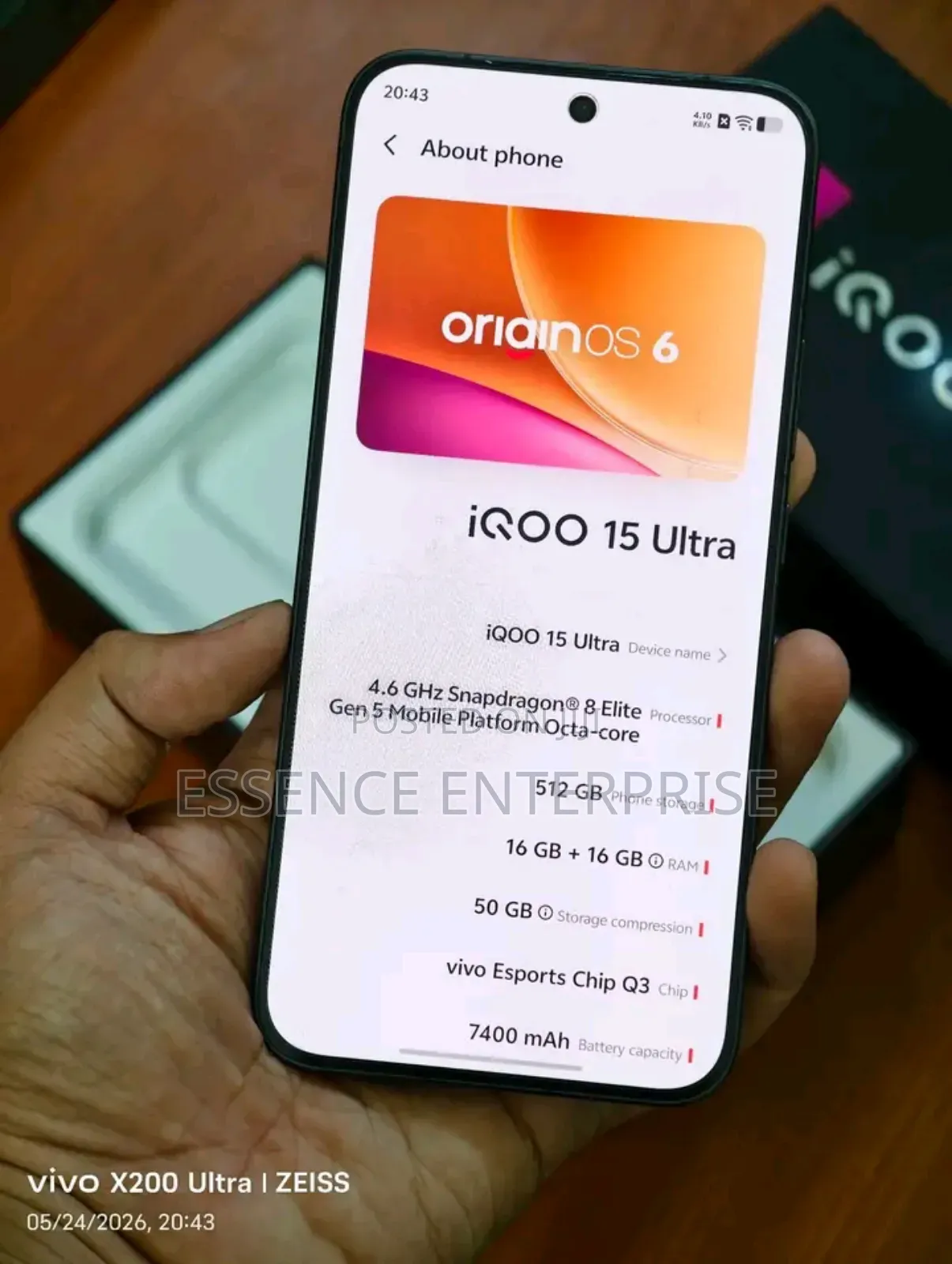 New Vivo V15 256 GB Black