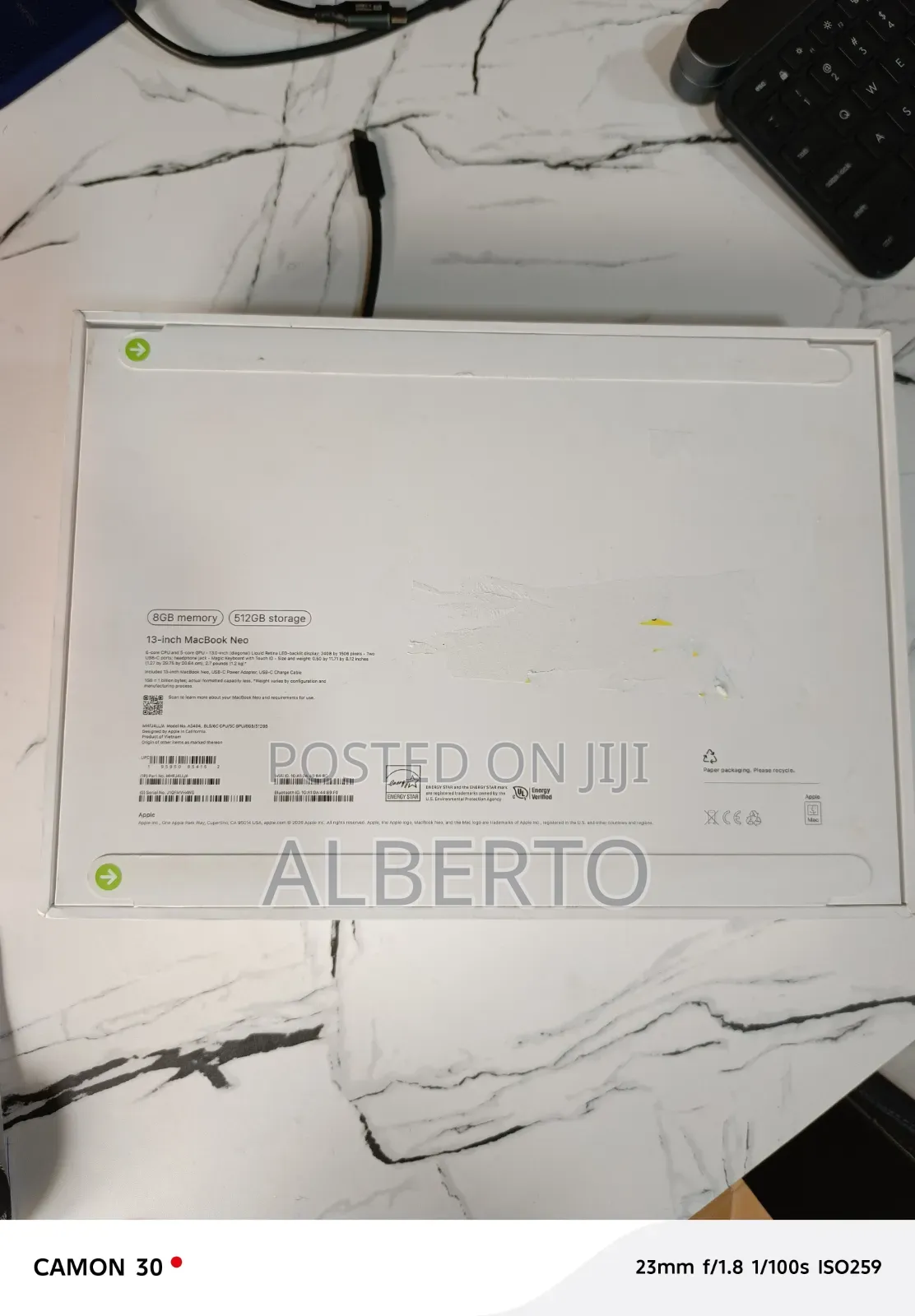 New Laptop Apple MacBook 8GB Apple M5 SSD 512GB