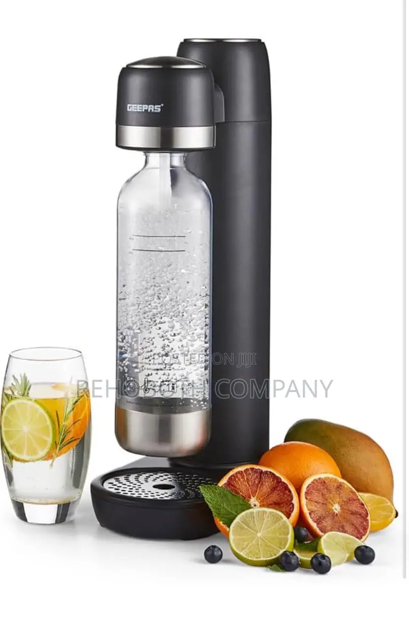 Geepas Sparkling Water Maker With 900ml Bottle | Soda Maker