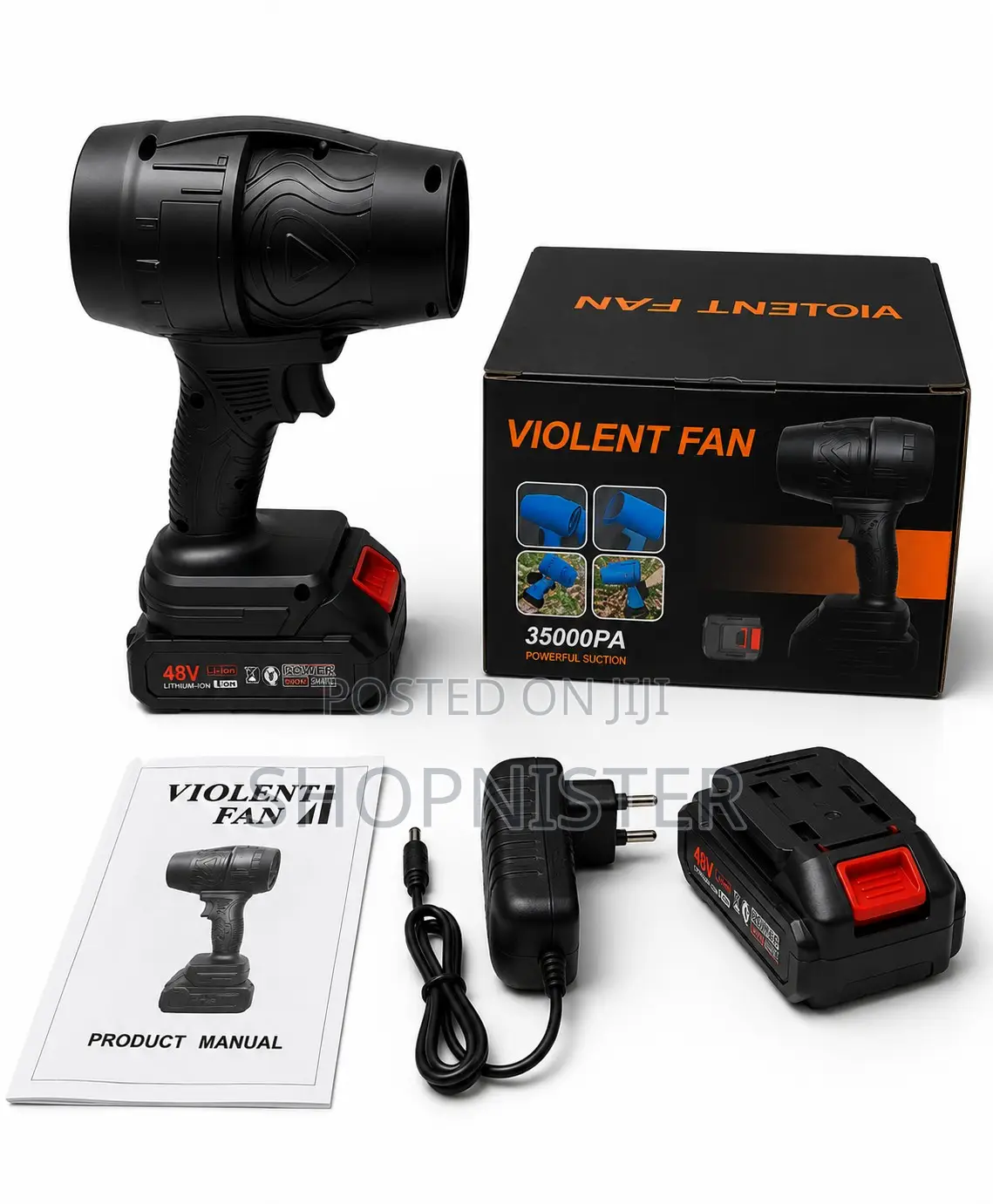 35000pa 48v Cordless Turbo Jet Blower – High-Power Handheld Electric