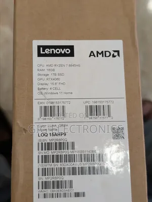 New Laptop Lenovo LOQ 15ARP9 16GB AMD Ryzen 7 SSD 1T