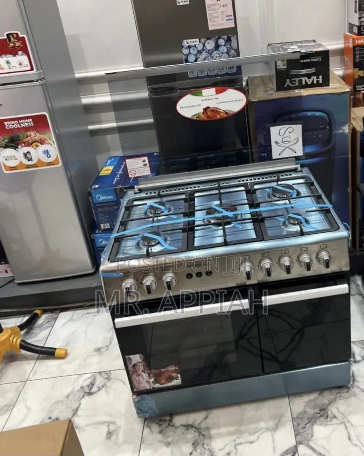 Super Quality Mideatech 5 Gs Burner W/Oven(Auto Rotisserie) Gray 