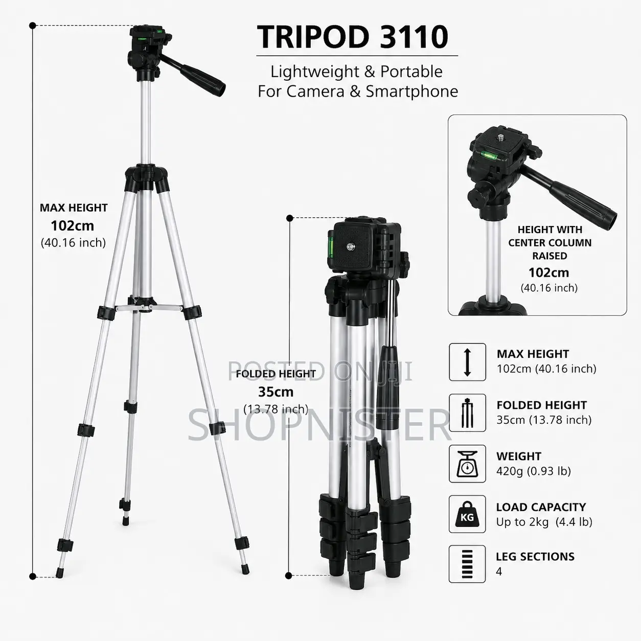 Tripod 3110 Camera/Phone Tripod