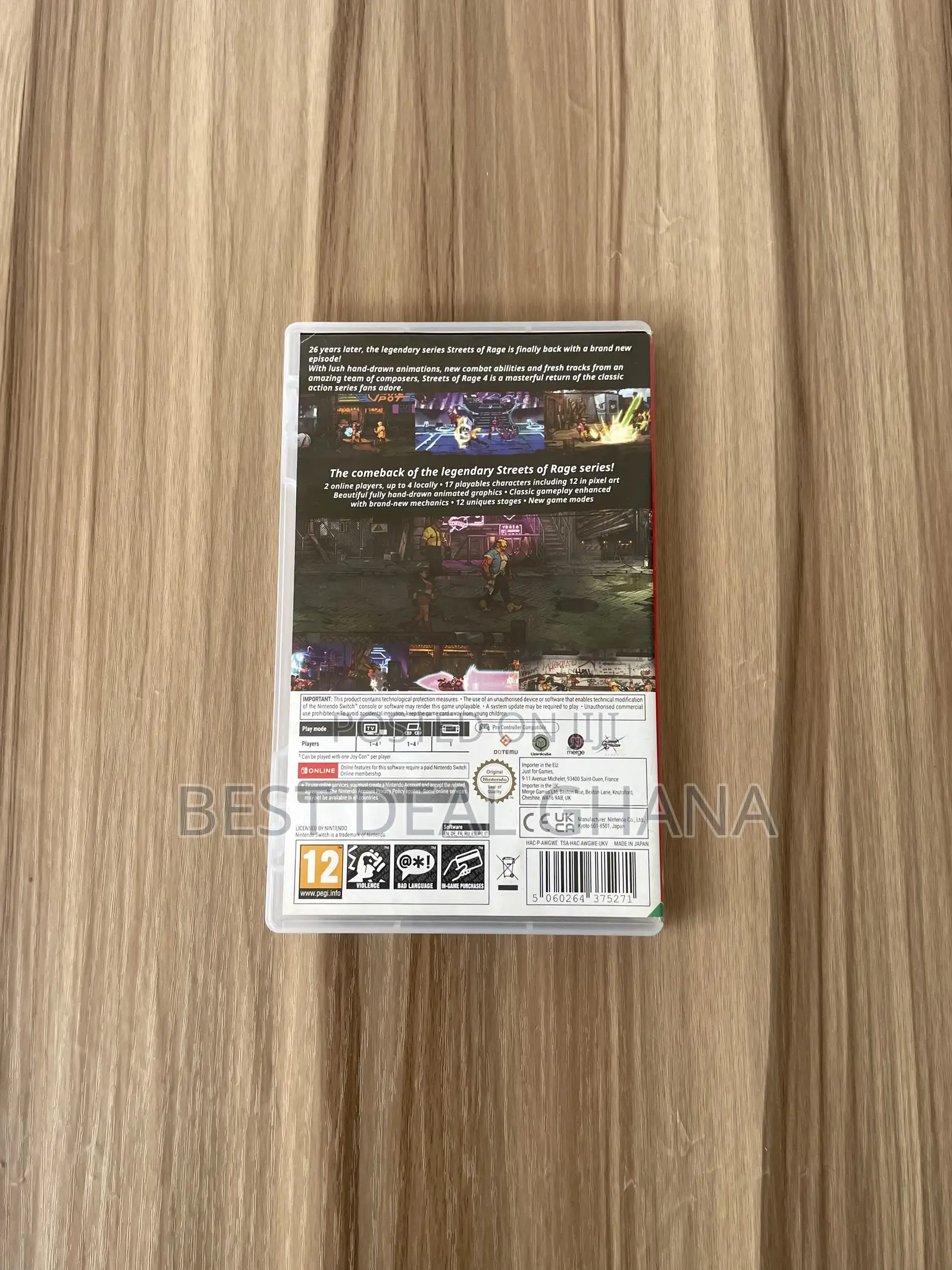 Streets of Rage 4 Nintendo Switch Cartridge
