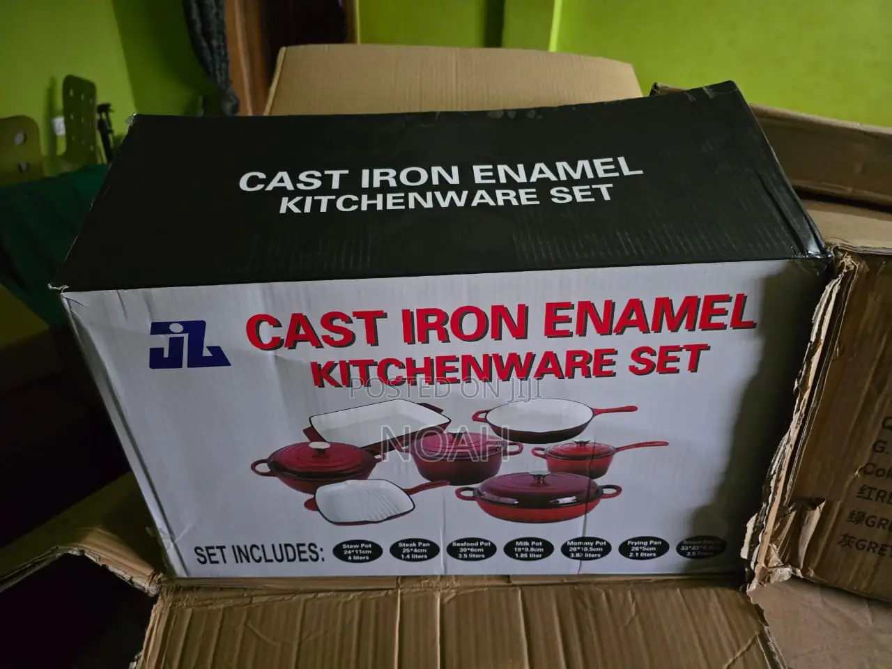 Cast Iron Enamel Kitchenware Set