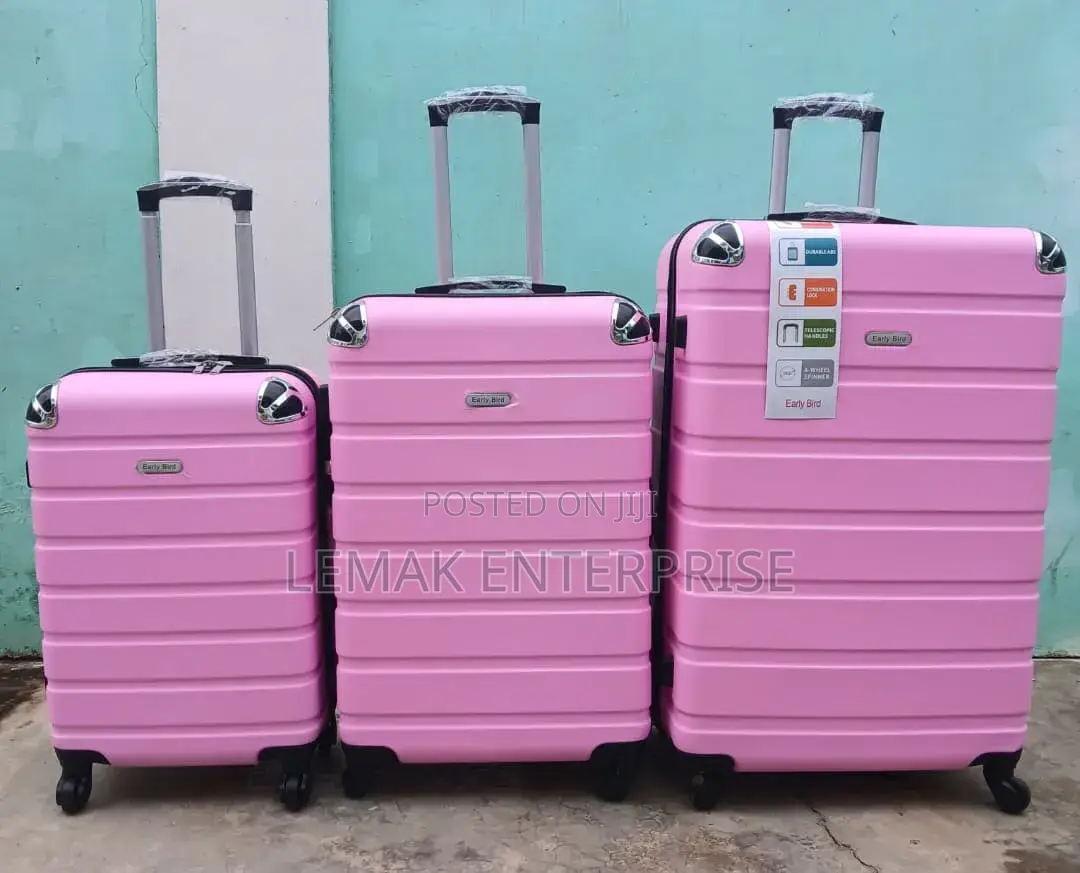 Hardshell Spinner Traveling Luggage Set – Pink Travel Suitcases