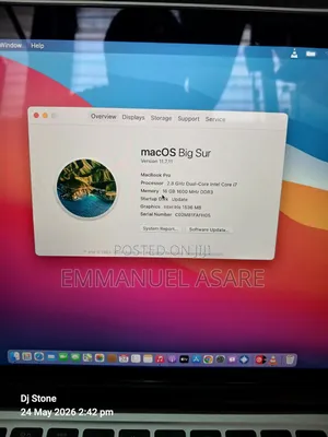 Laptop Apple MacBook Pro 16GB Intel Core i7 SSD 512GB