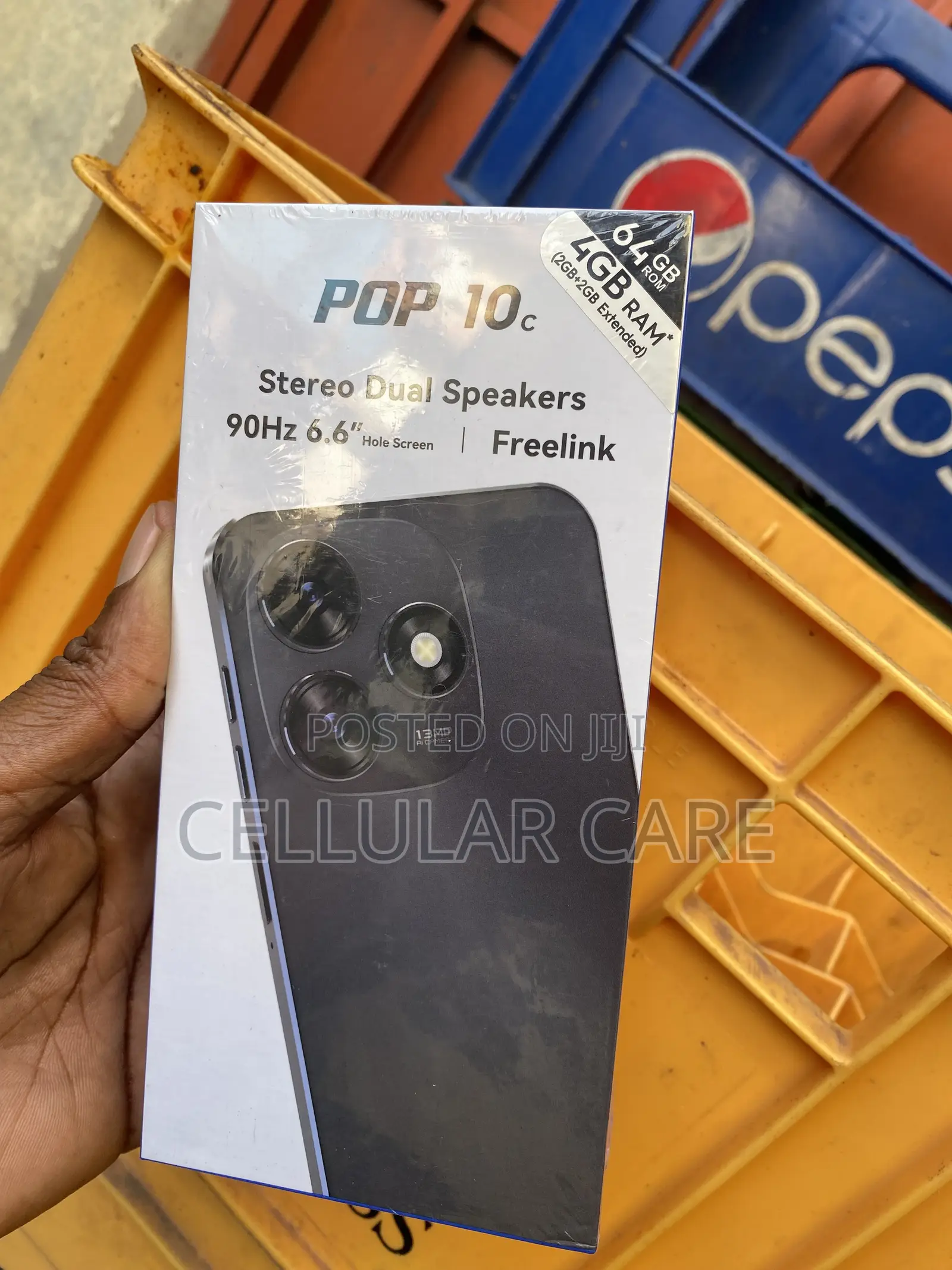New Tecno Pop 10C 64 GB Black