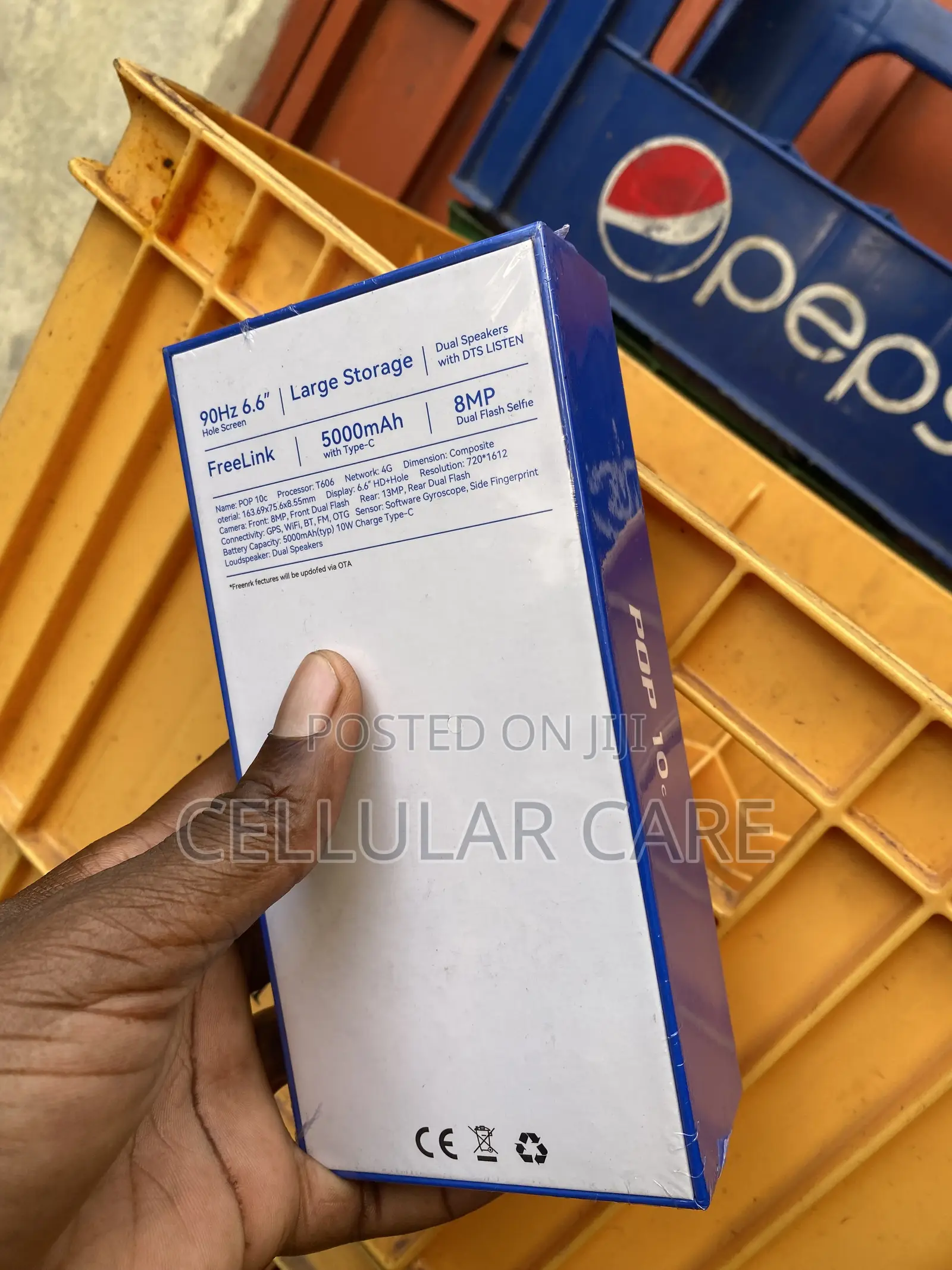 New Tecno Pop 10C 64 GB Black