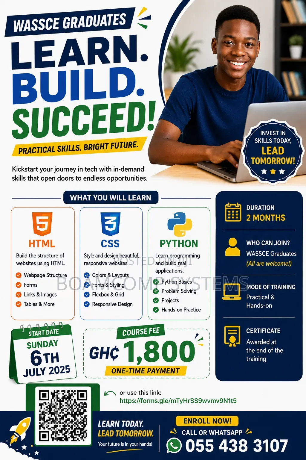 Wassce Graduates Tech Training Program