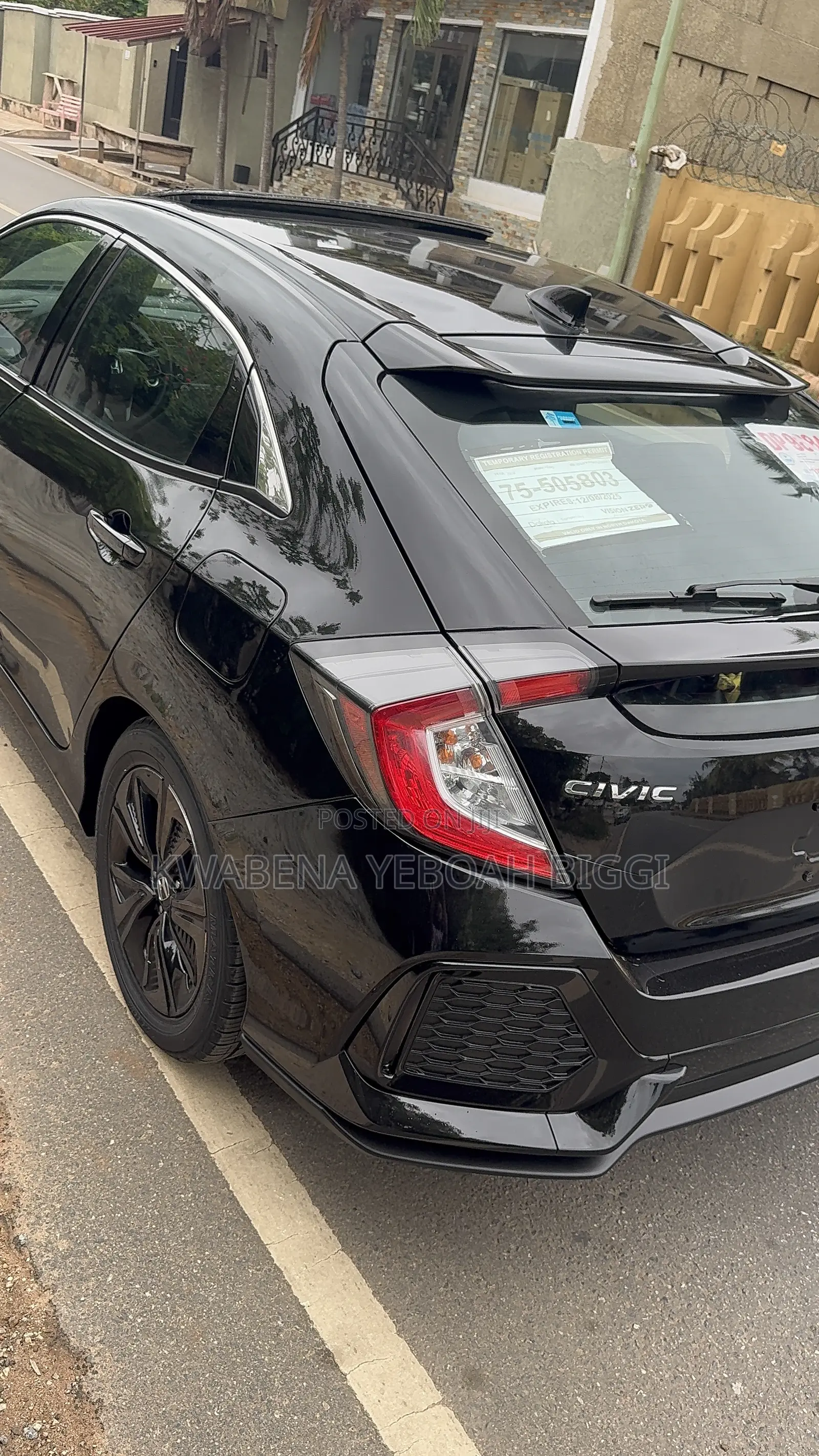 Honda Civic Sport Hatchback 2019 Black