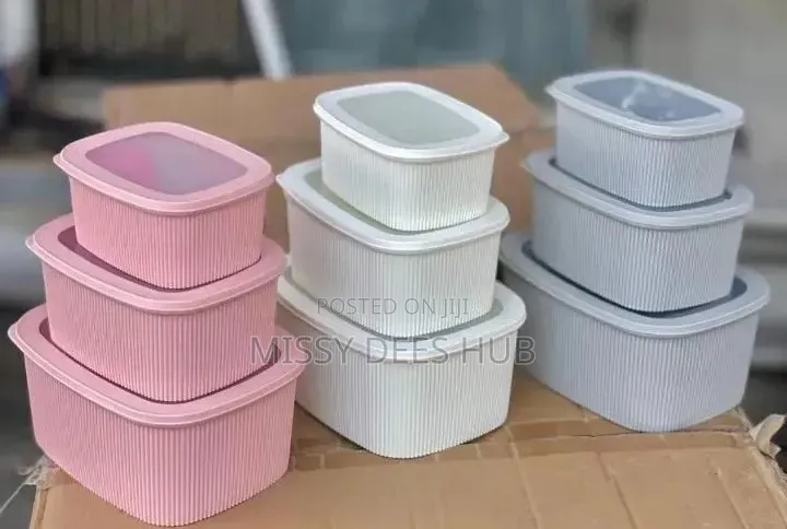 3pcs Fluted Silicone Storage Bowls