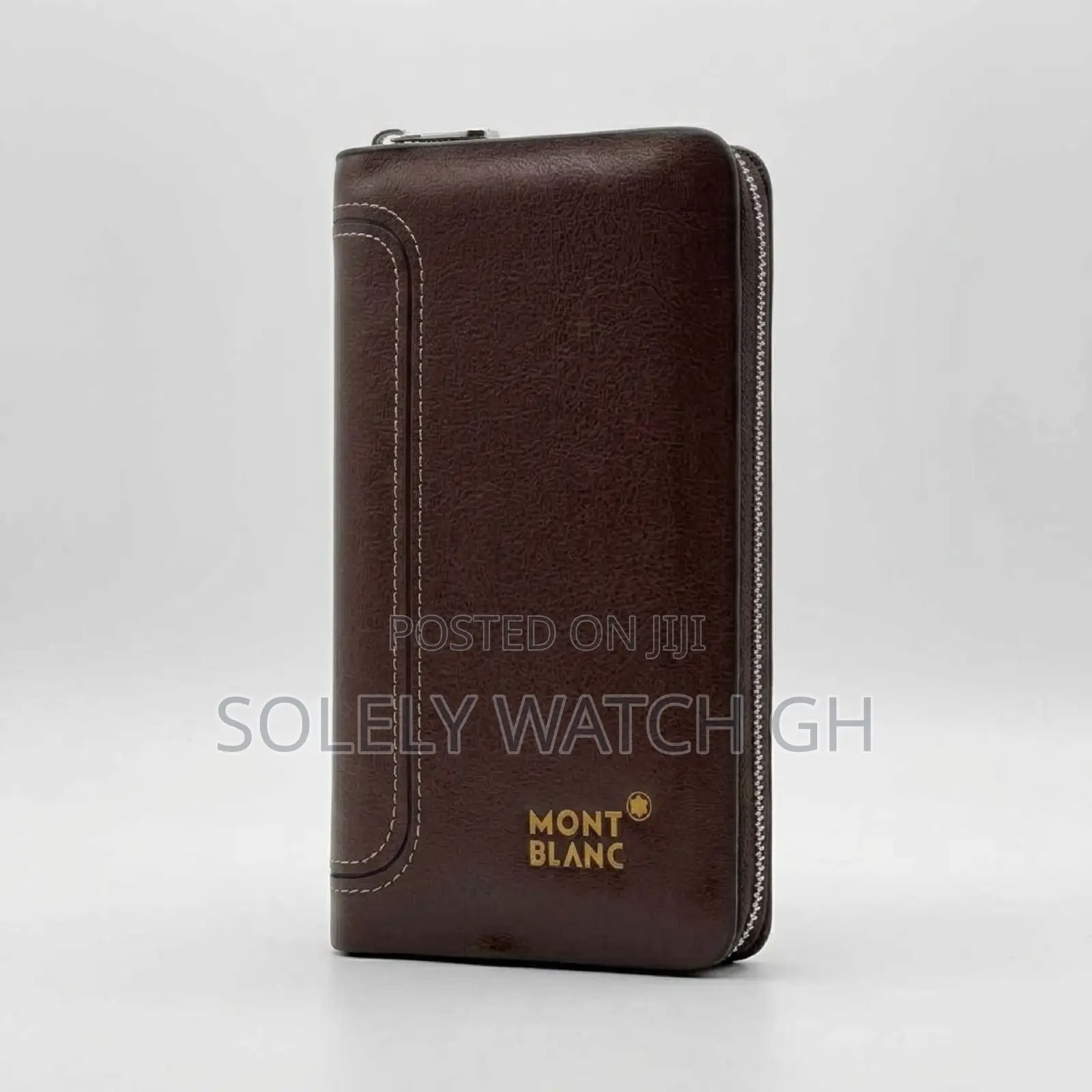 Montblanc Hand Wallet Bag – Brown Leather