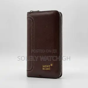 Montblanc Hand Wallet Bag – Brown Leather