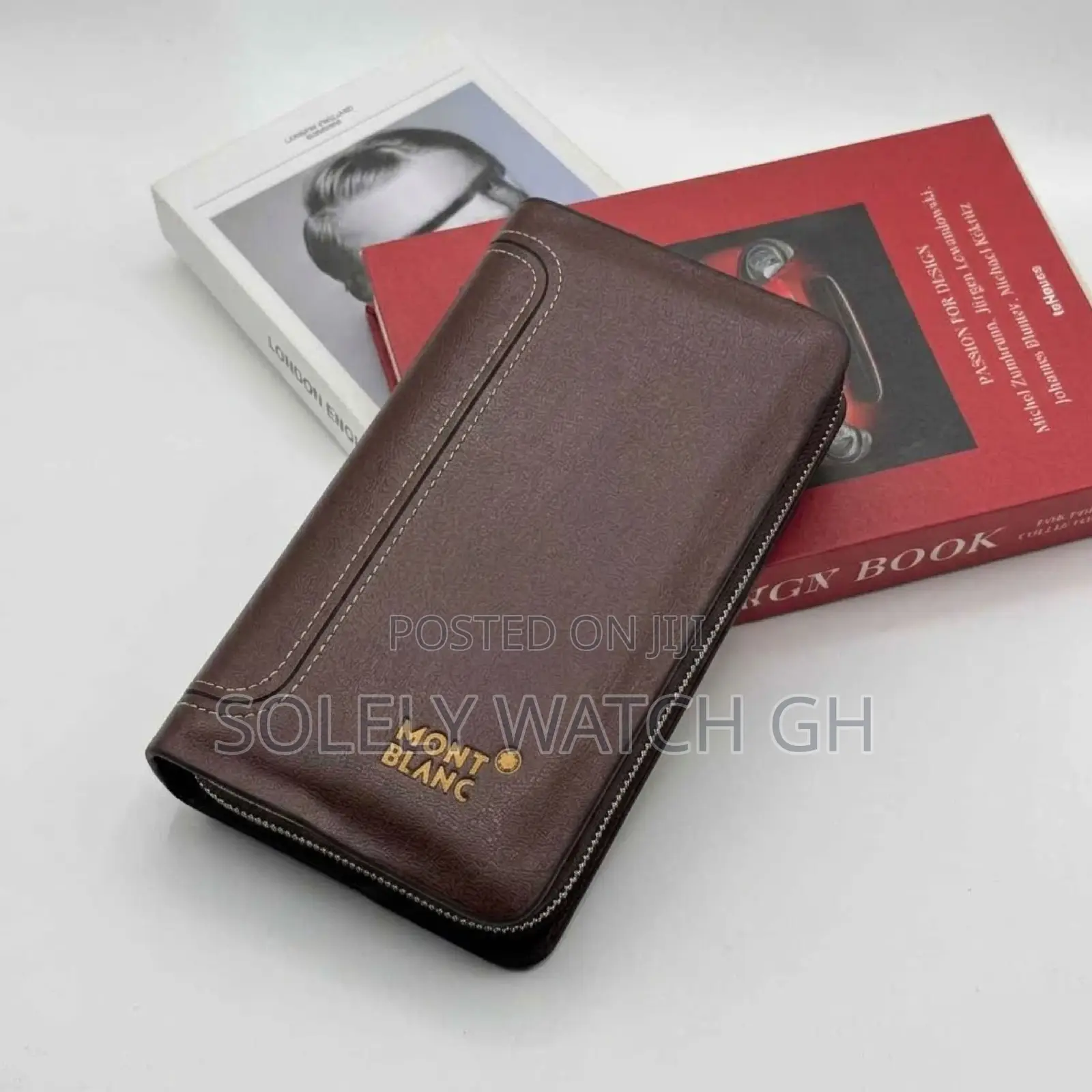 Montblanc Hand Wallet Bag – Brown Leather
