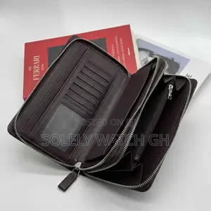 Montblanc Hand Wallet Bag – Brown Leather