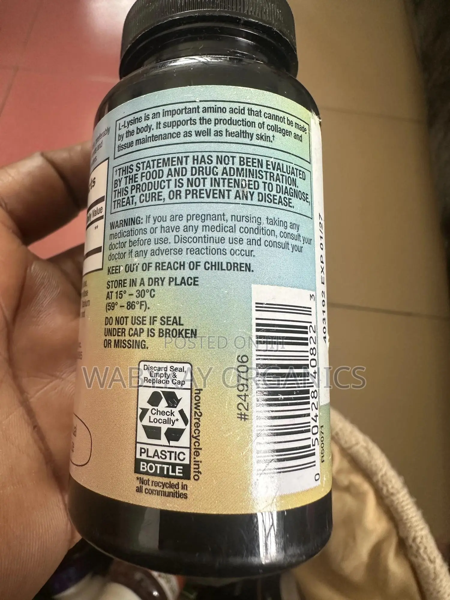 L- Lysine 500mg