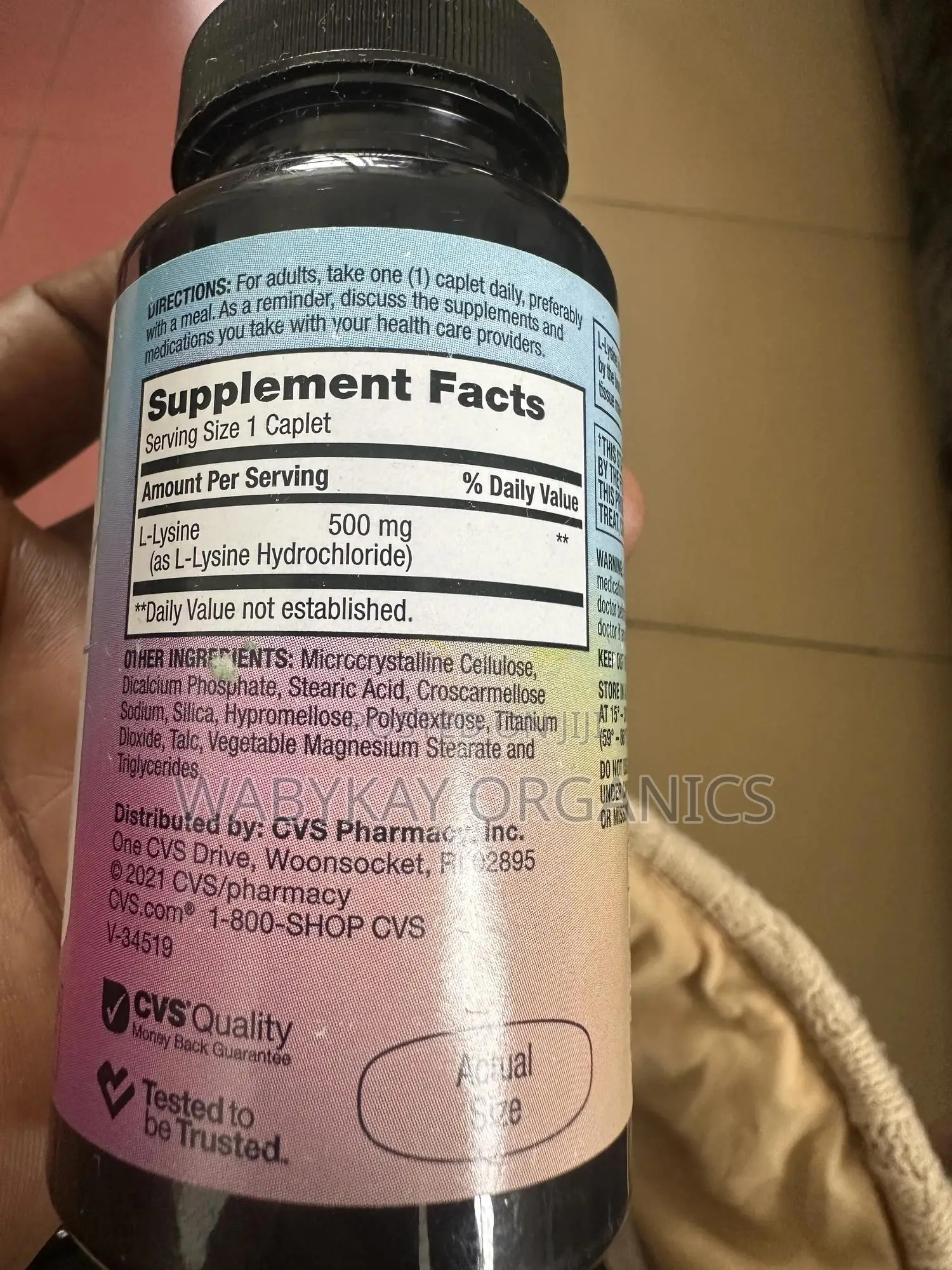 L- Lysine 500mg