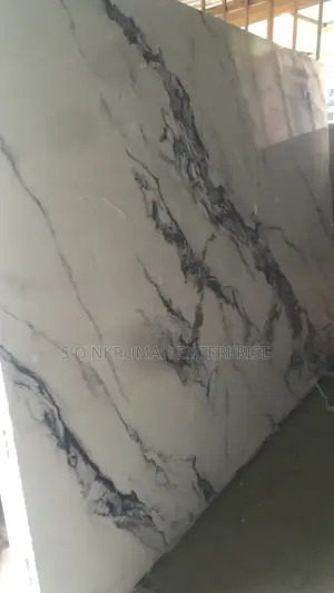 Quartz and Marble for Kitchen Countertops. Size: 9 Feet by 6 Feet