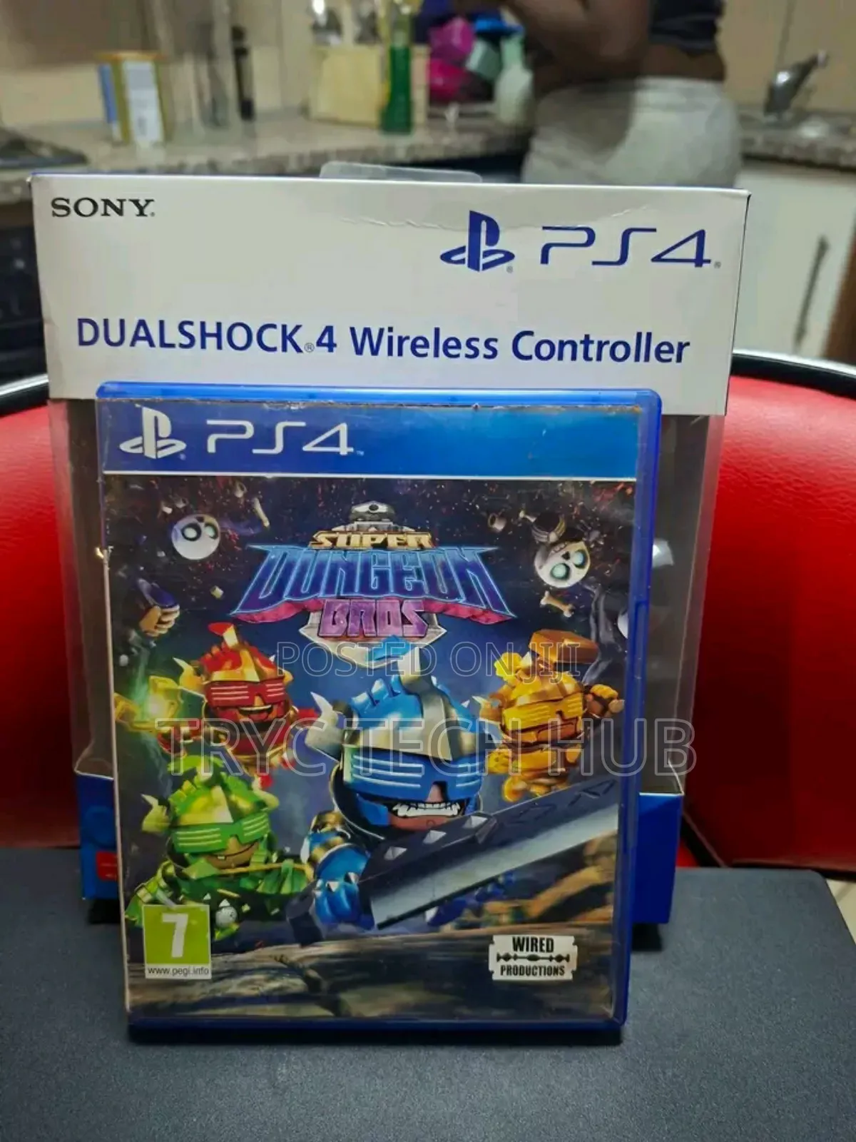 Play Station 4 Pro With Two Games