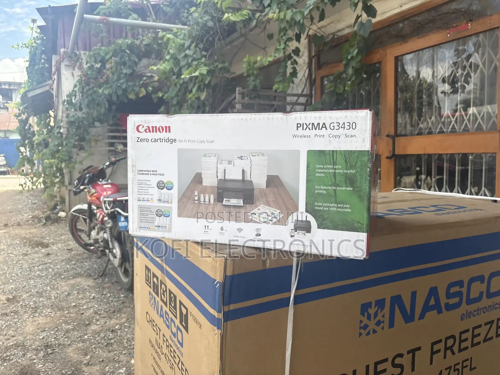 A Zero Catridge Canon Pixma G3430 Print, Scan, Copy A4/8ppm Colored