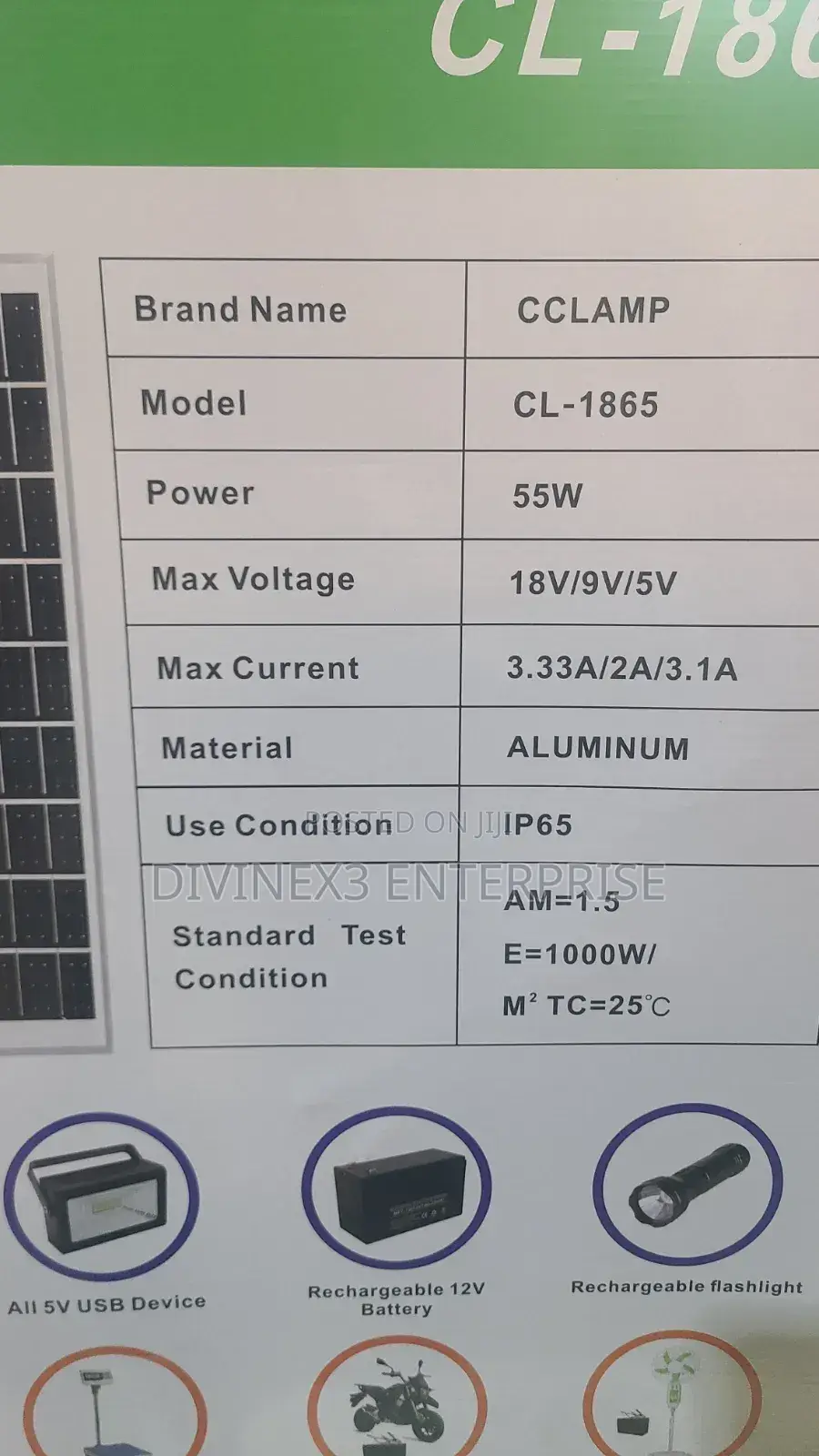 55w Solar Panel
