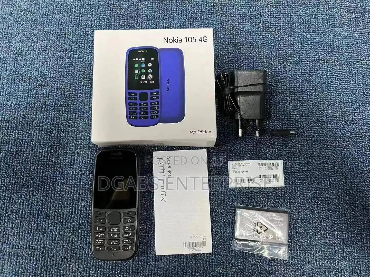 New Nokia 105 Black