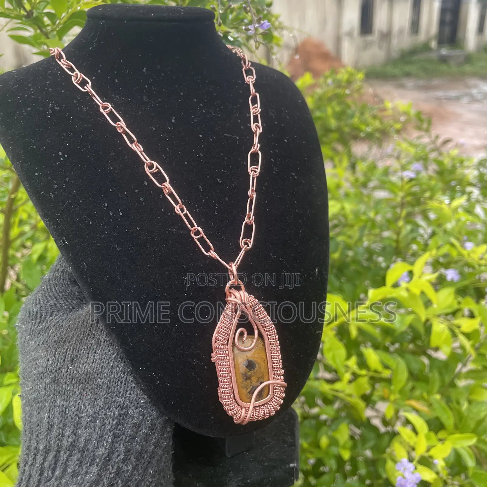 Tiger Eye Gemstone Healing Pendant