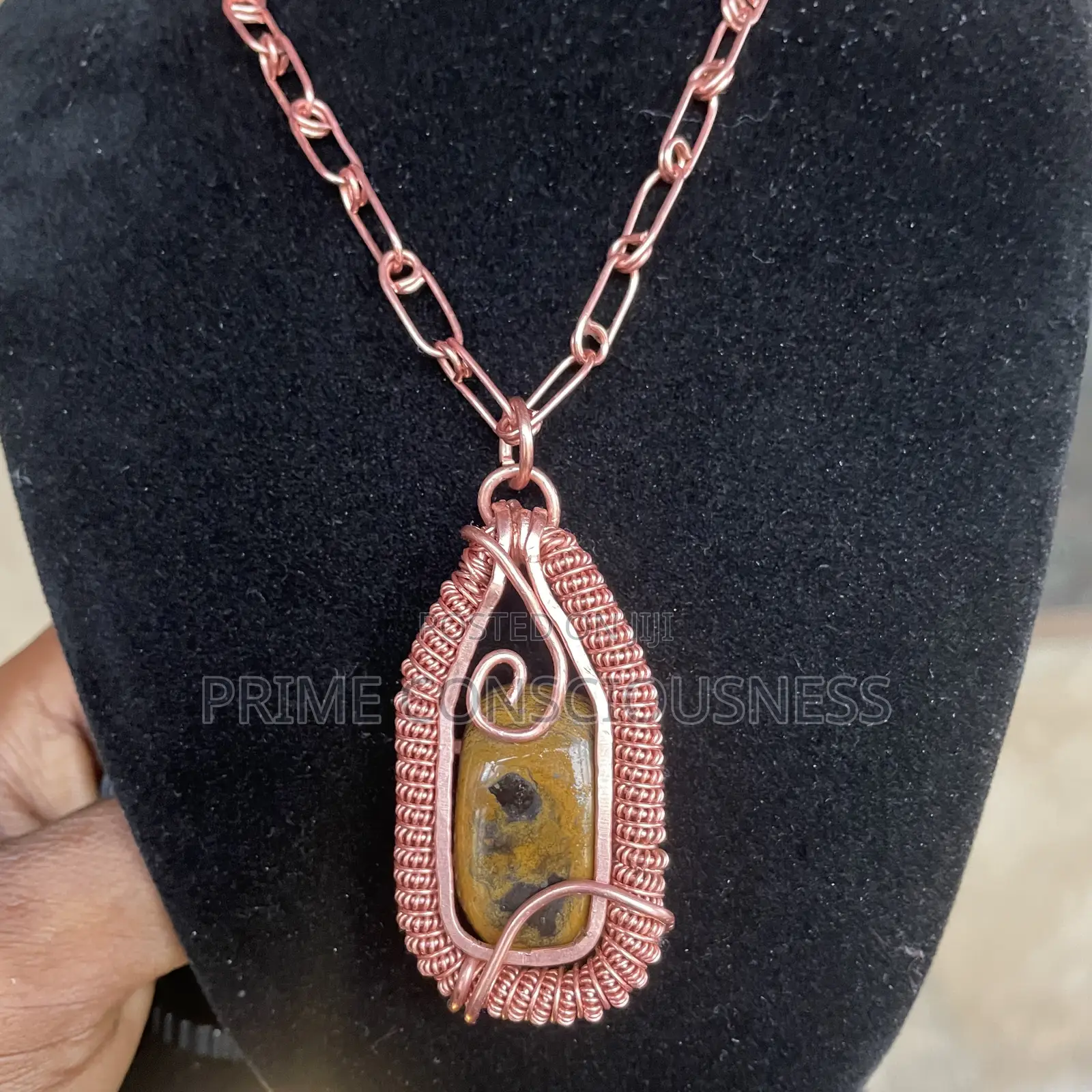 Tiger Eye Gemstone Healing Pendant
